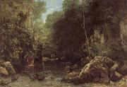 Courbet, Gustave The Shaded  stream oil painting artist